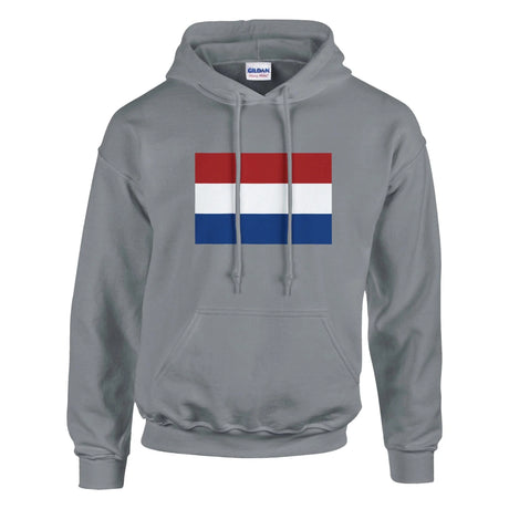 Sweat à capuche pays-bas coton mélangé broderie premium