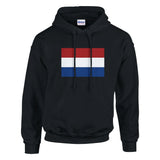 Sweat à capuche pays-bas coton mélangé broderie premium