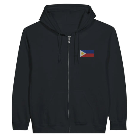 Sweat à capuche philippines coton mélangé broderie couleur