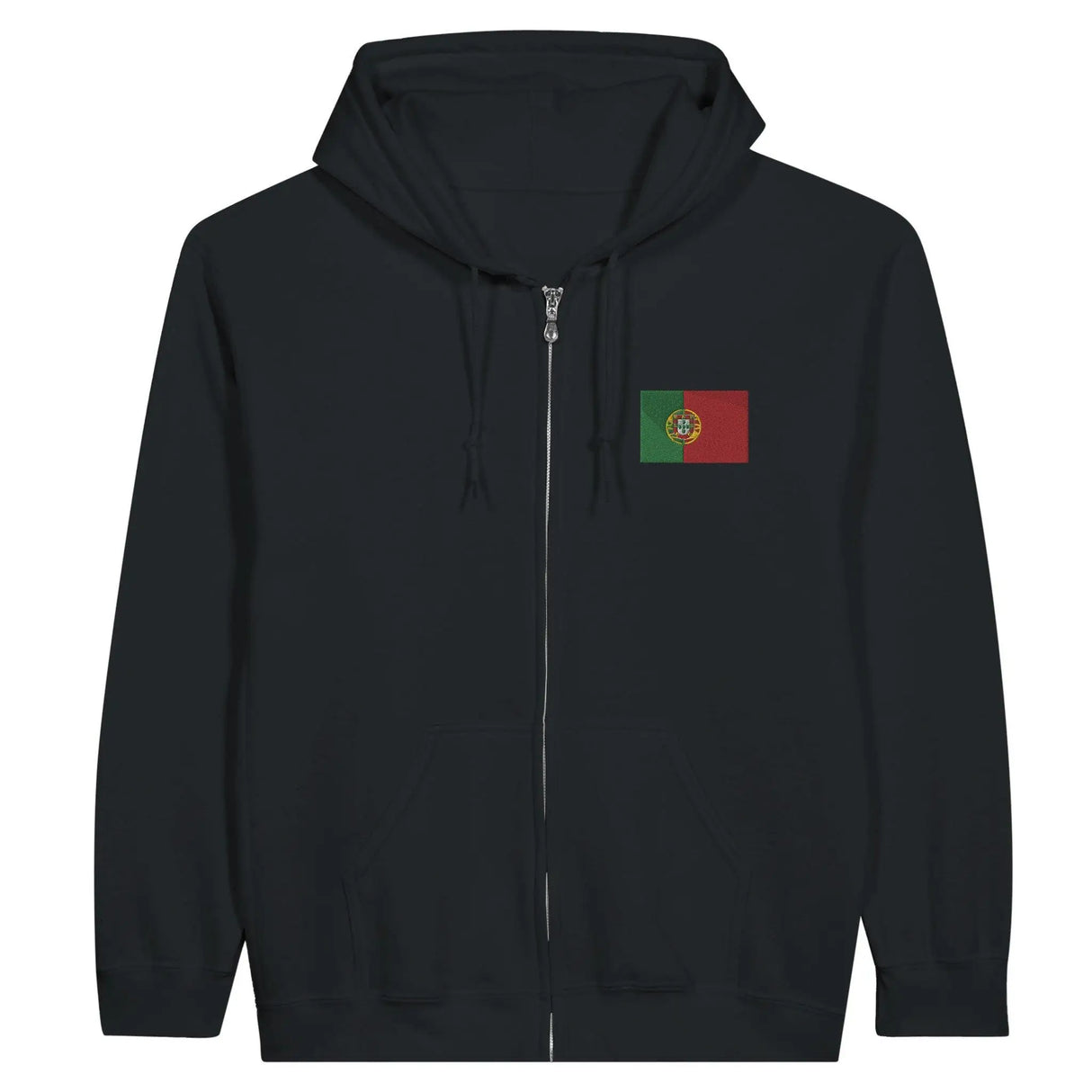 Sweat à capuche portugal broderie couleur coton mélangé