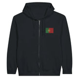 Sweat à capuche portugal broderie couleur coton mélangé