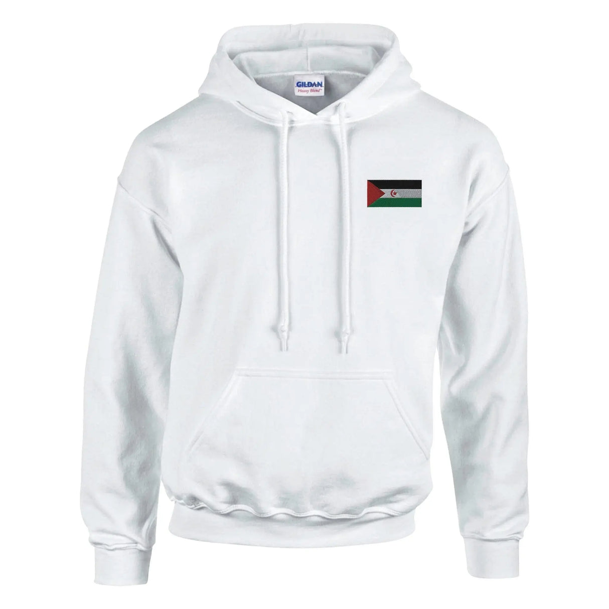 Sweat à capuche république arabe sahraouie broderie coton