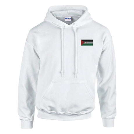 Sweat à capuche république arabe sahraouie broderie coton