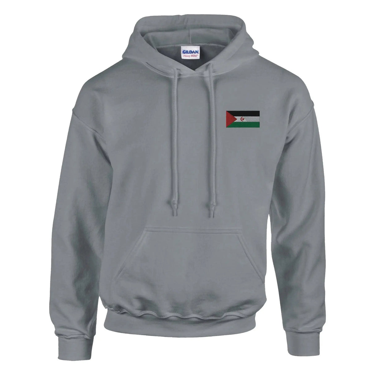 Sweat à capuche république arabe sahraouie broderie coton