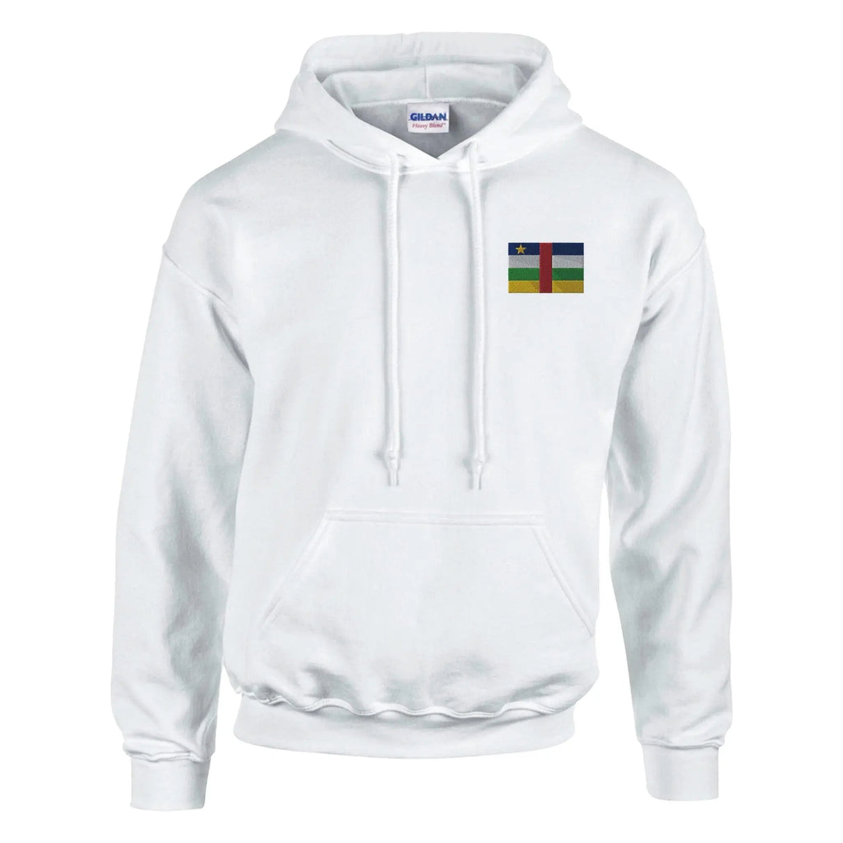 Sweat à capuche république centrafricaine broderie coton