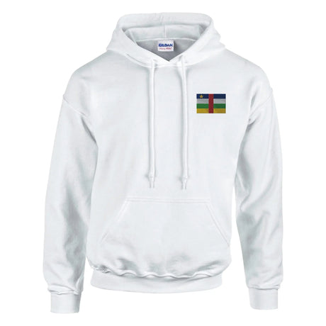 Sweat à capuche république centrafricaine broderie coton