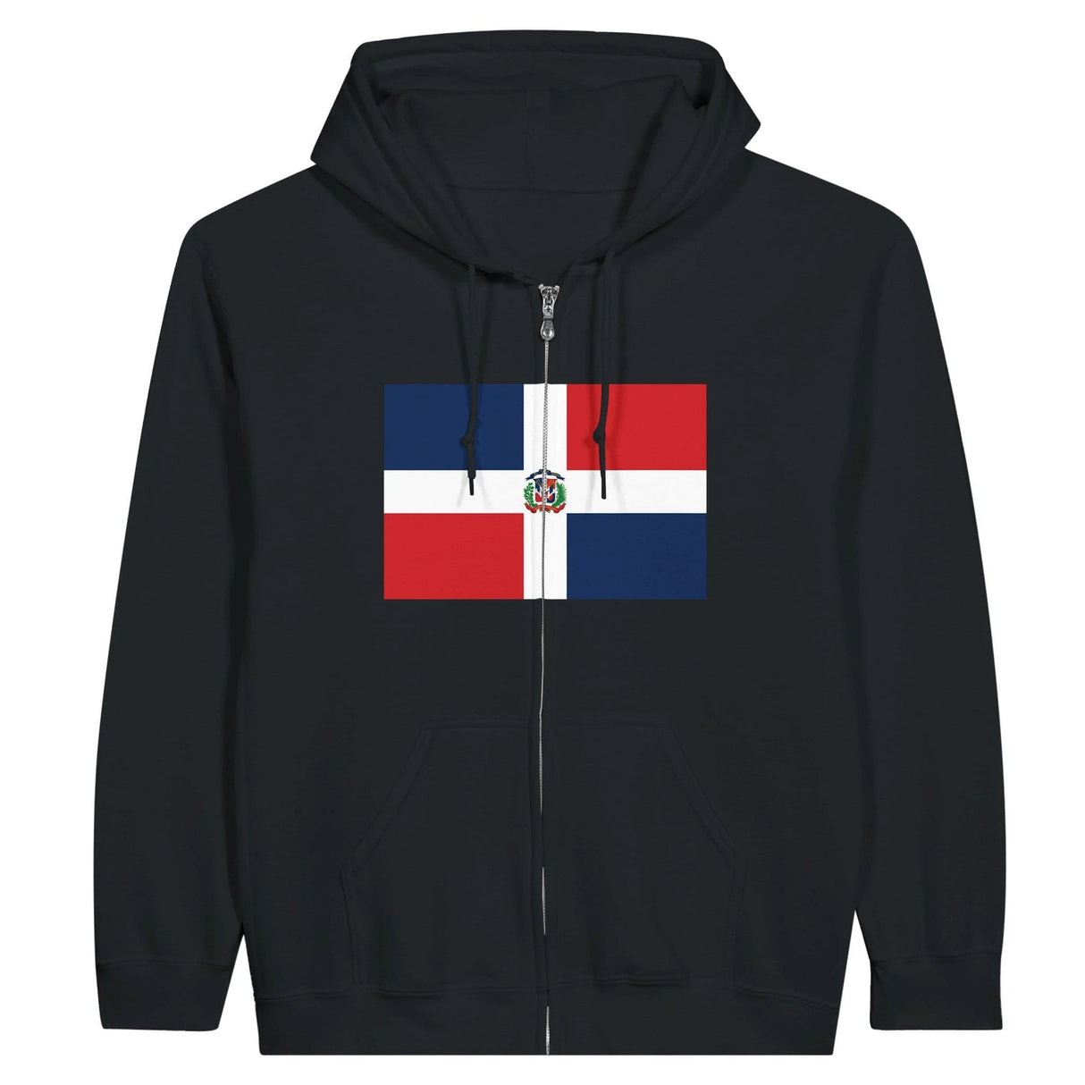 Sweat à capuche république dominicaine coton mélangé zippé