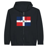 Sweat à capuche république dominicaine coton mélangé zippé
