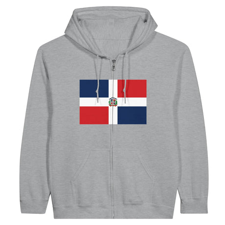 Sweat à capuche république dominicaine coton mélangé zippé