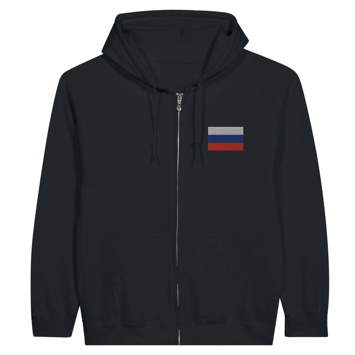 Sweat à capuche russie coton mélangé broderie couleur