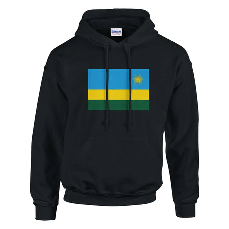 Sweat à capuche rwanda coton mélangé broderie couleur