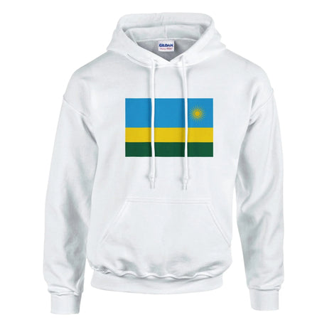 Sweat à capuche rwanda coton mélangé broderie couleur