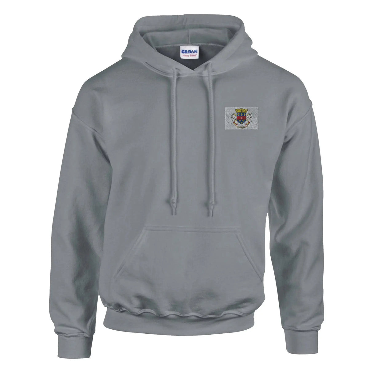 Sweat à capuche saint-barthélemy brodé coton mélangé
