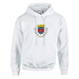 Sweat à capuche saint-barthélemy coton mélangé broderie