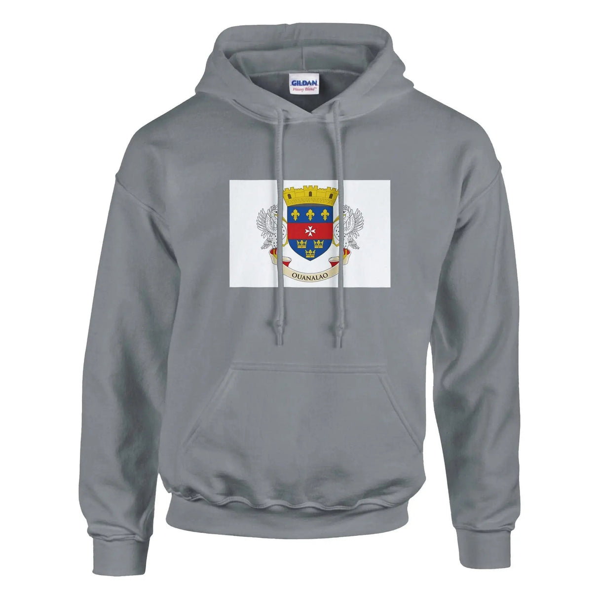 Sweat à capuche saint-barthélemy coton mélangé broderie