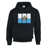 Sweat à capuche saint-marin coton mélangé broderie