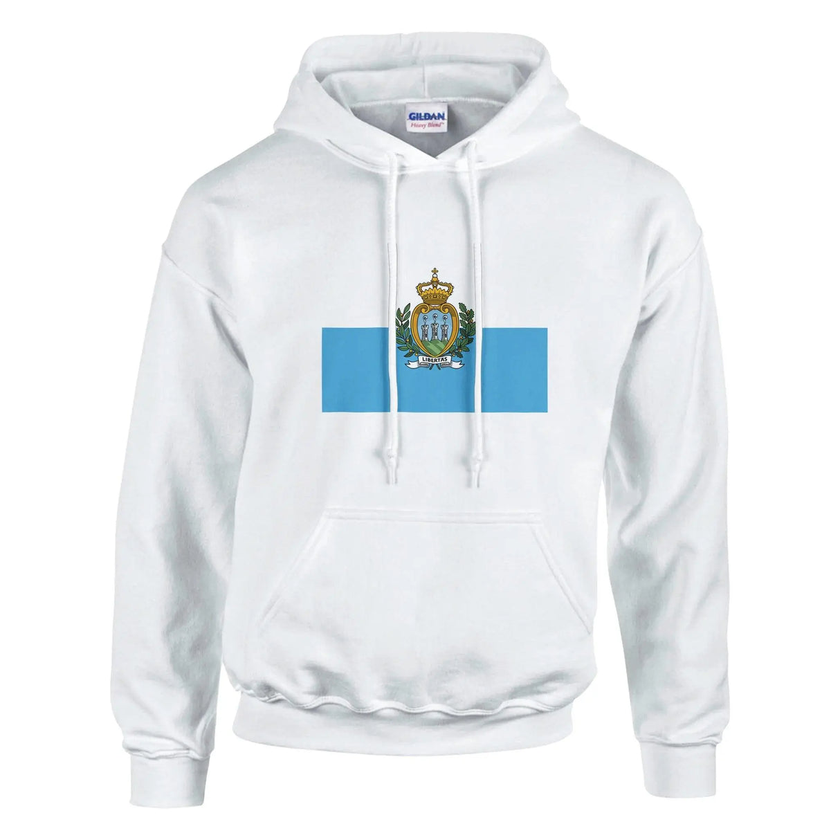 Sweat à capuche saint-marin coton mélangé broderie