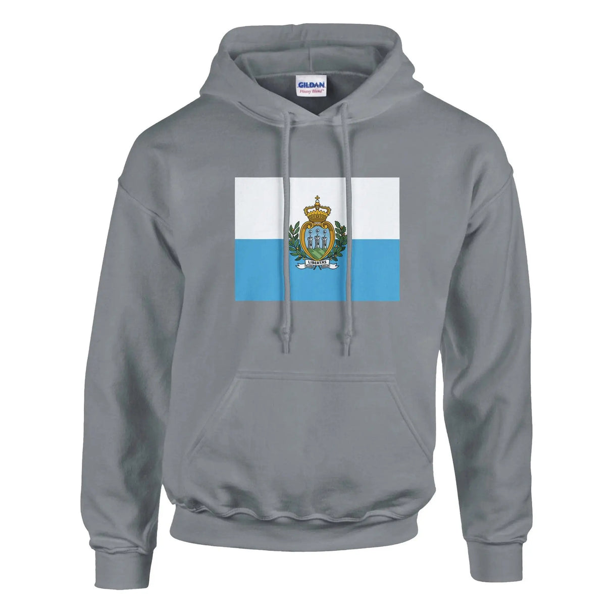 Sweat à capuche saint-marin coton mélangé broderie