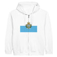 Sweat à capuche saint-marin coton mélangé broderie zip