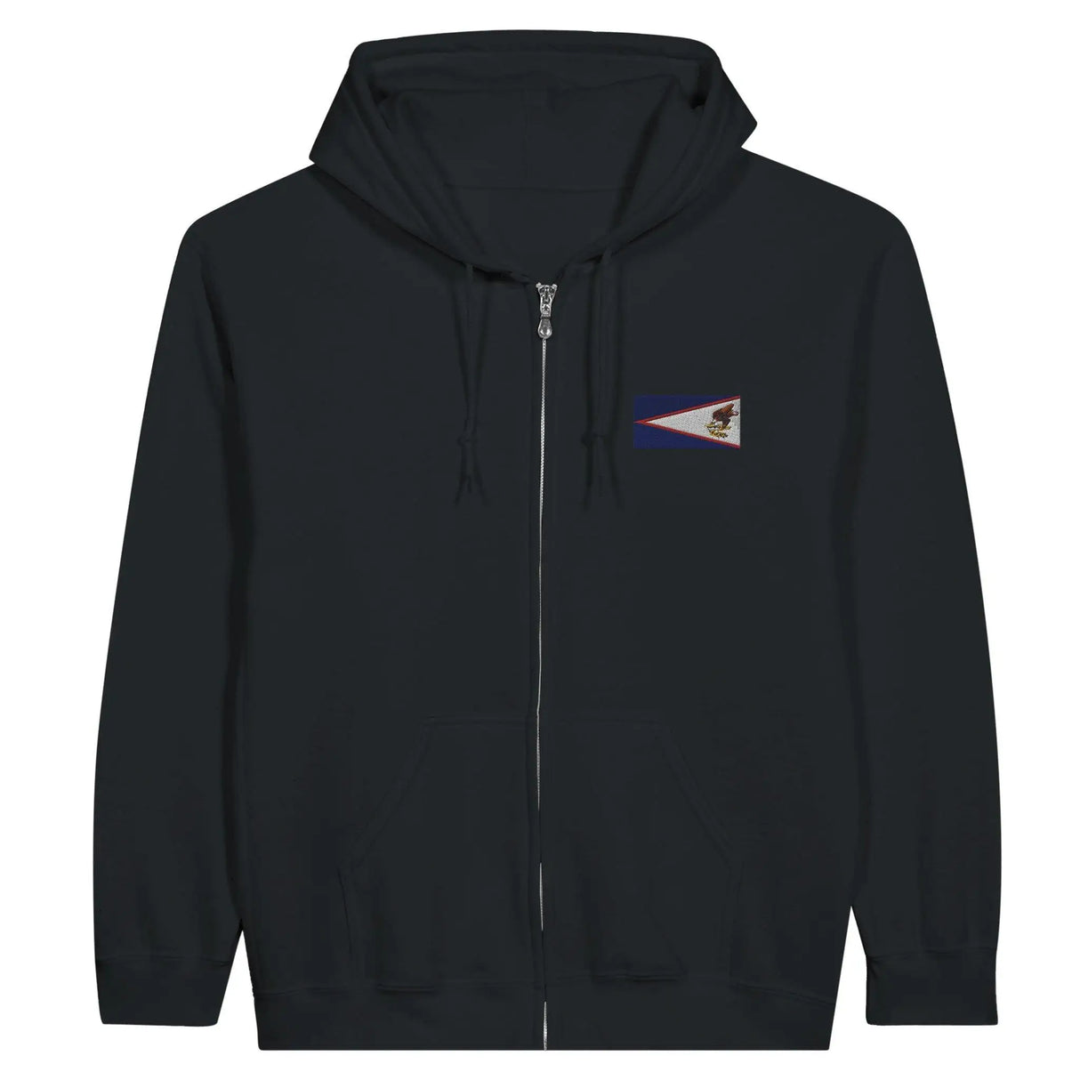 Sweat à capuche samoa américaines coton brodé zip durable