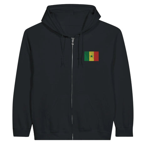 Sweat à capuche sénégal coton mélangé broderie couleur