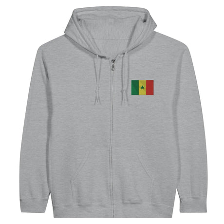 Sweat à capuche sénégal coton mélangé broderie couleur