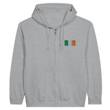 Sweat à capuche sierra leone coton mélangé broderie couleur