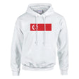 Sweat à capuche singapour coton mélangé imprimé durable