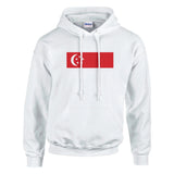 Sweat à capuche singapour coton mélangé imprimé durable