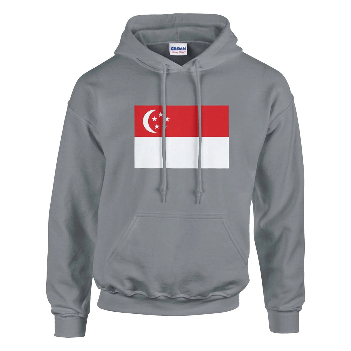 Sweat à capuche singapour coton mélangé imprimé durable