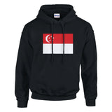 Sweat à capuche singapour coton mélangé imprimé durable