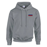 Sweat à capuche slovaquie brodé coton mélangé