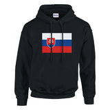 Sweat à capuche slovaquie coton mélangé couleur broderie