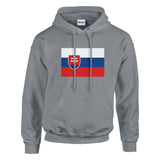 Sweat à capuche slovaquie coton mélangé couleur broderie