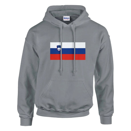 Sweat à capuche slovénie coton mélangé couleurs brodées