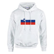 Sweat à capuche slovénie coton mélangé couleurs brodées