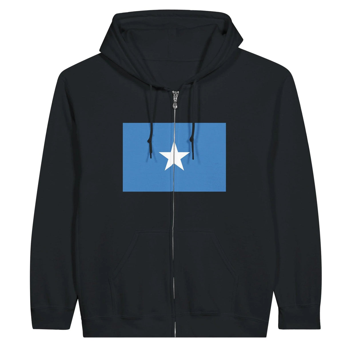 Sweat à capuche somalie coton mélangé broderie drapeau