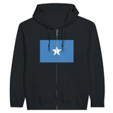 Sweat à capuche somalie coton mélangé broderie drapeau