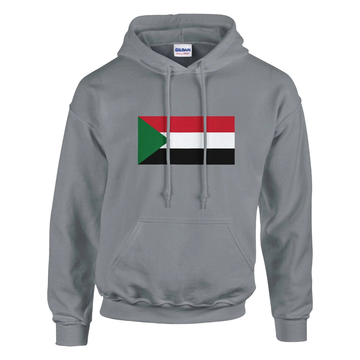 Sweat à capuche soudan coton mélangé broderie couleur