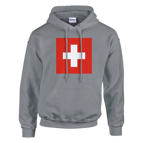 Sweat à capuche suisse coton mélangé broderie confortable