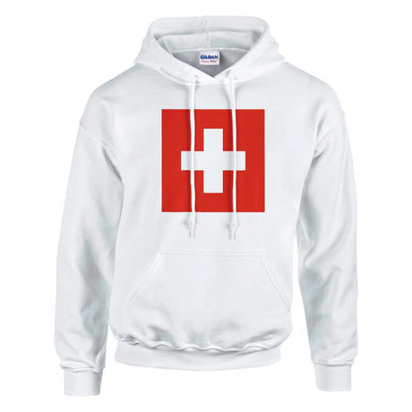 Sweat à capuche suisse coton mélangé broderie confortable