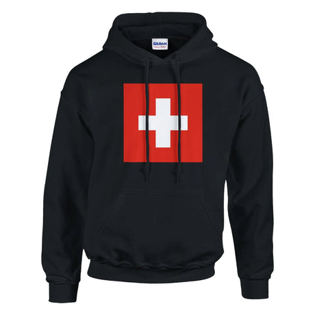 Sweat à capuche suisse coton mélangé broderie confortable