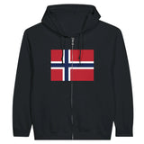 Sweat à capuche svalbard jan mayen coton mélangé broderie
