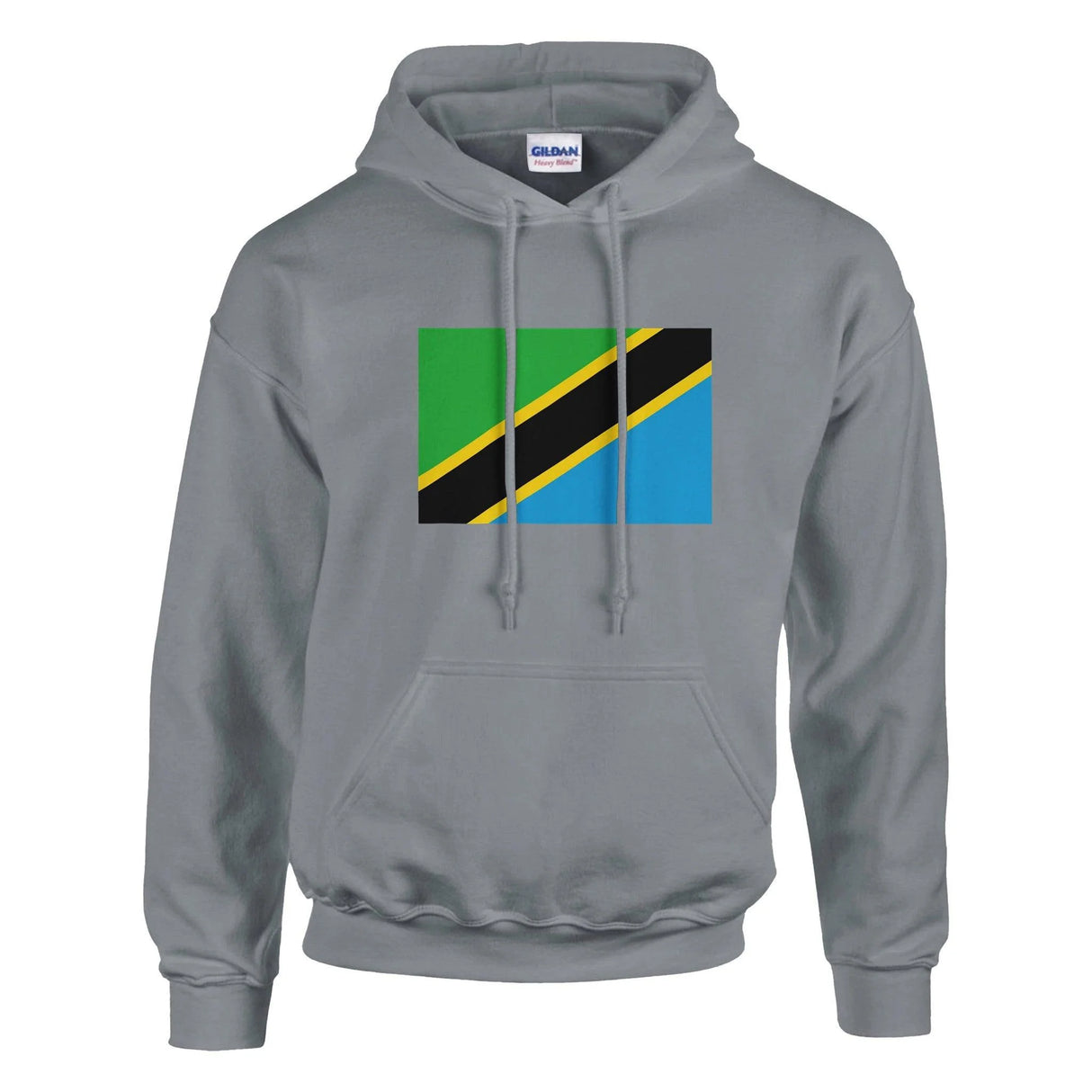Sweat à capuche tanzanie coton mélangé broderie couleur