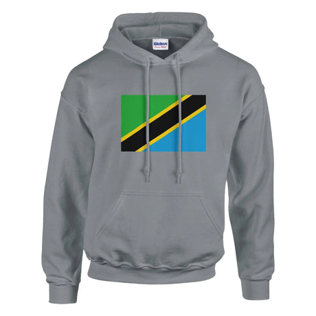 Sweat à capuche tanzanie coton mélangé broderie couleur