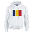 Sweat à capuche tchad coton mélangé drapeau couleur