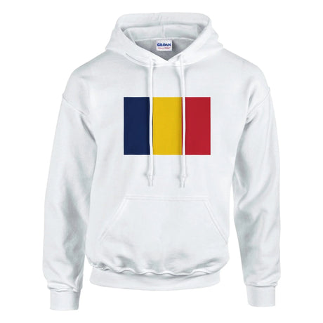 Sweat à capuche tchad coton mélangé drapeau couleur