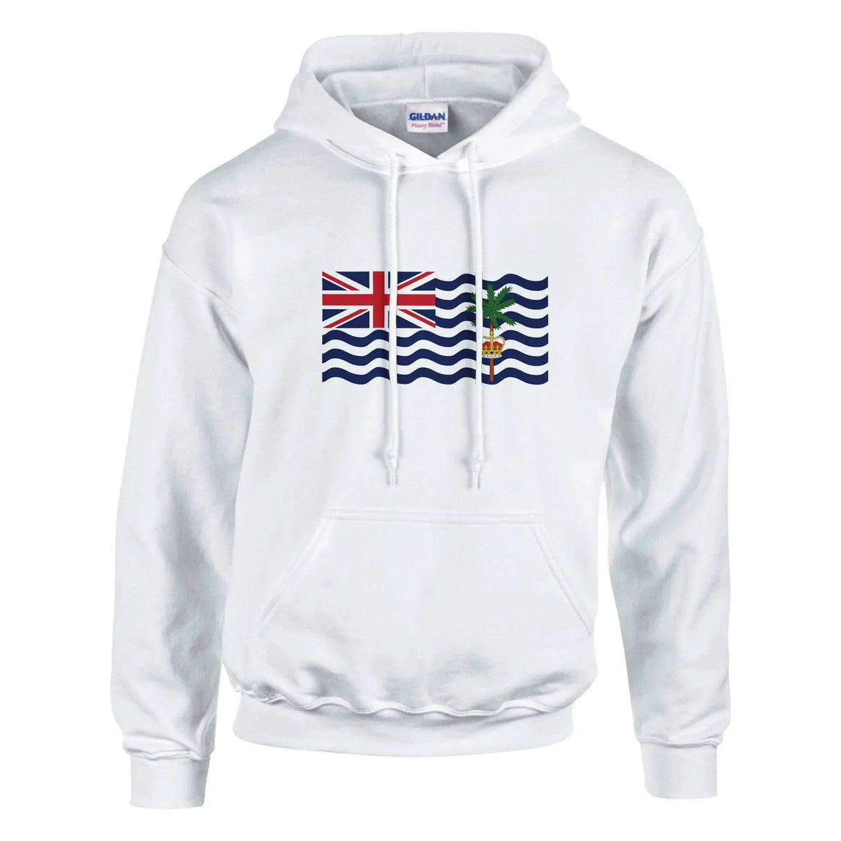 Sweat à capuche territoire britannique coton mélangé brodé