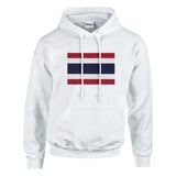 Sweat à capuche thaïlande coton mélangé broderie