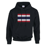 Sweat à capuche thaïlande coton mélangé broderie